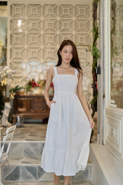 Edith Midi Dress (Ivory)