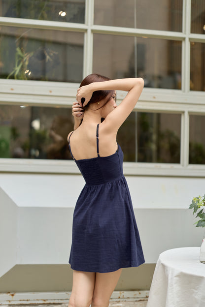 Millie Mini Dress (Navy)