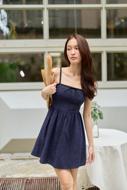 Millie Mini Dress (Navy)