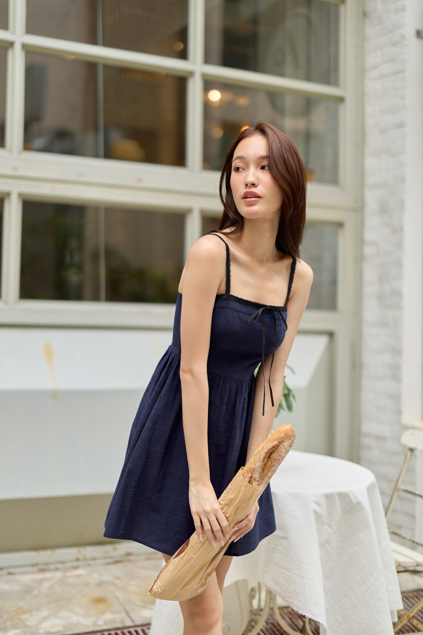 Millie Mini Dress (Navy)