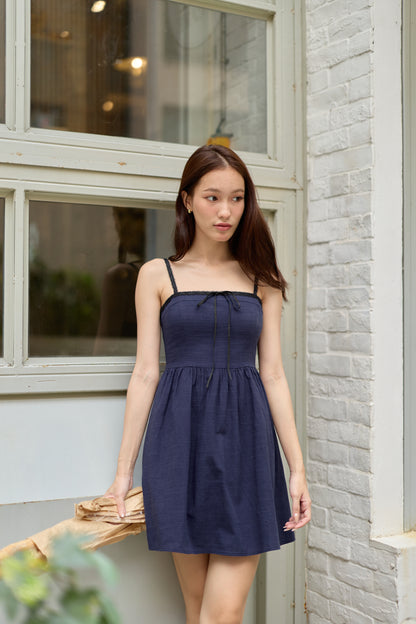 Millie Mini Dress (Navy)